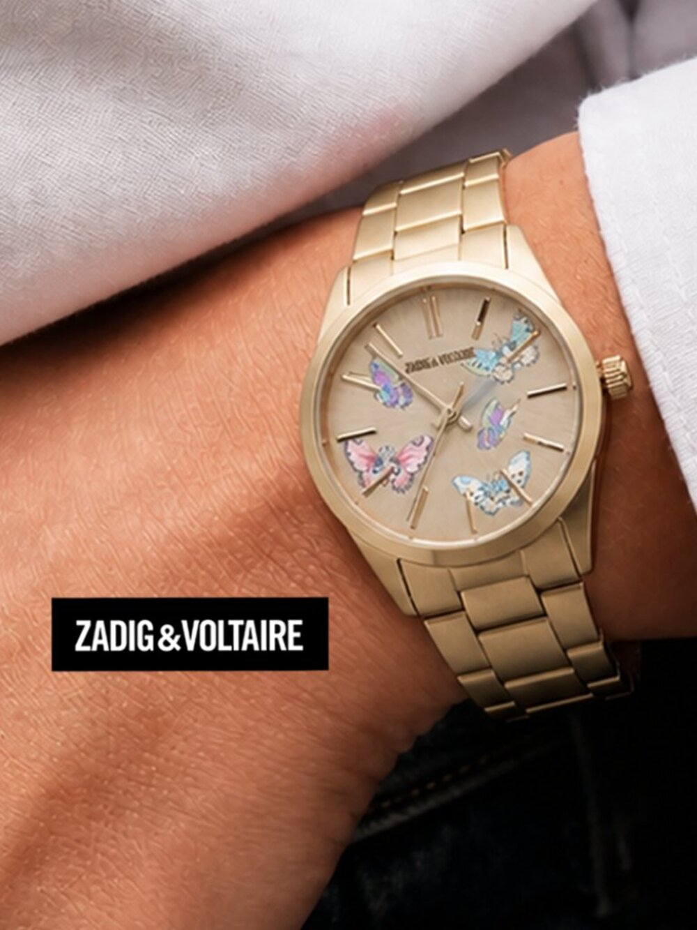 Women’s Timeless Papillon Watch: rose gold
